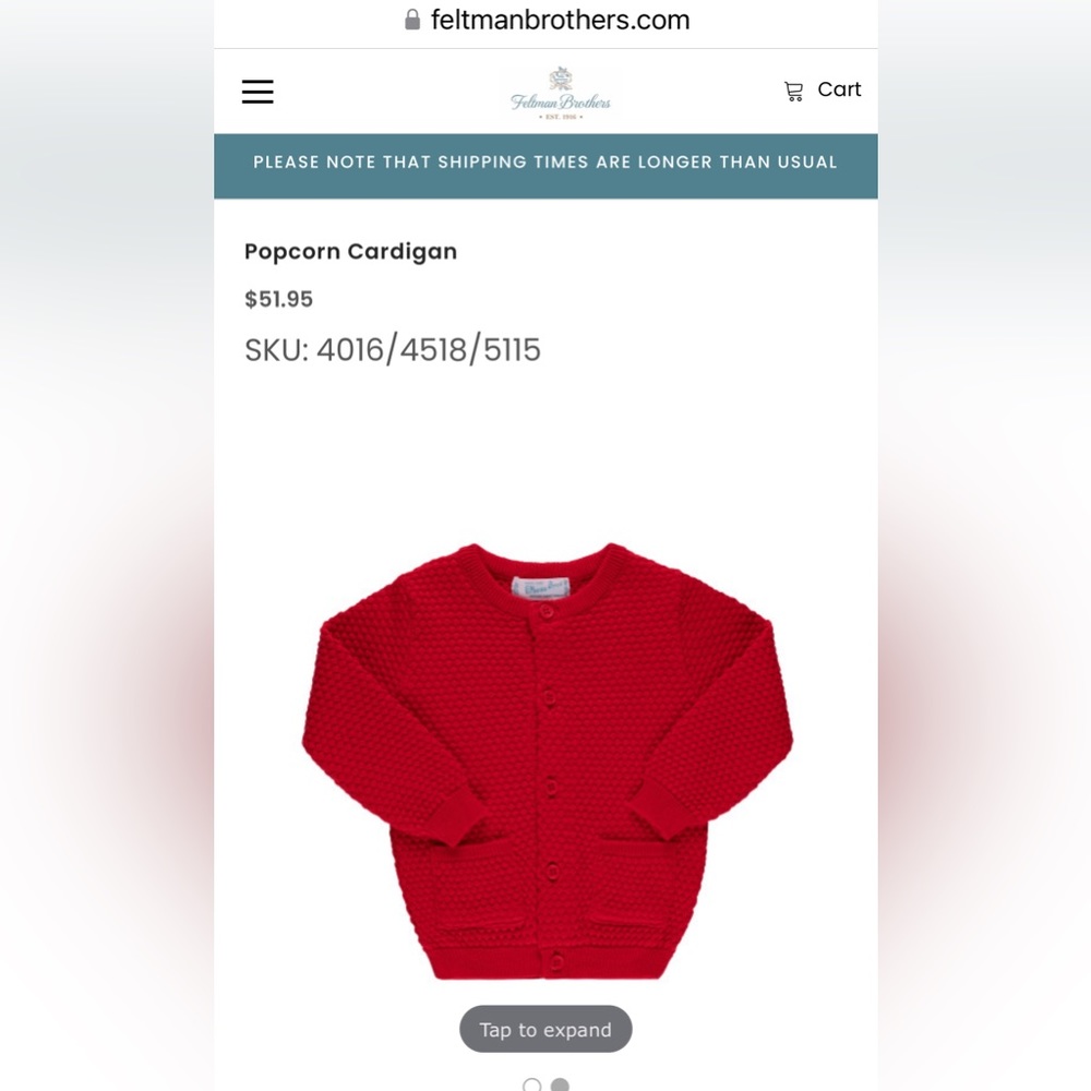 NWT baby girl holiday sweater